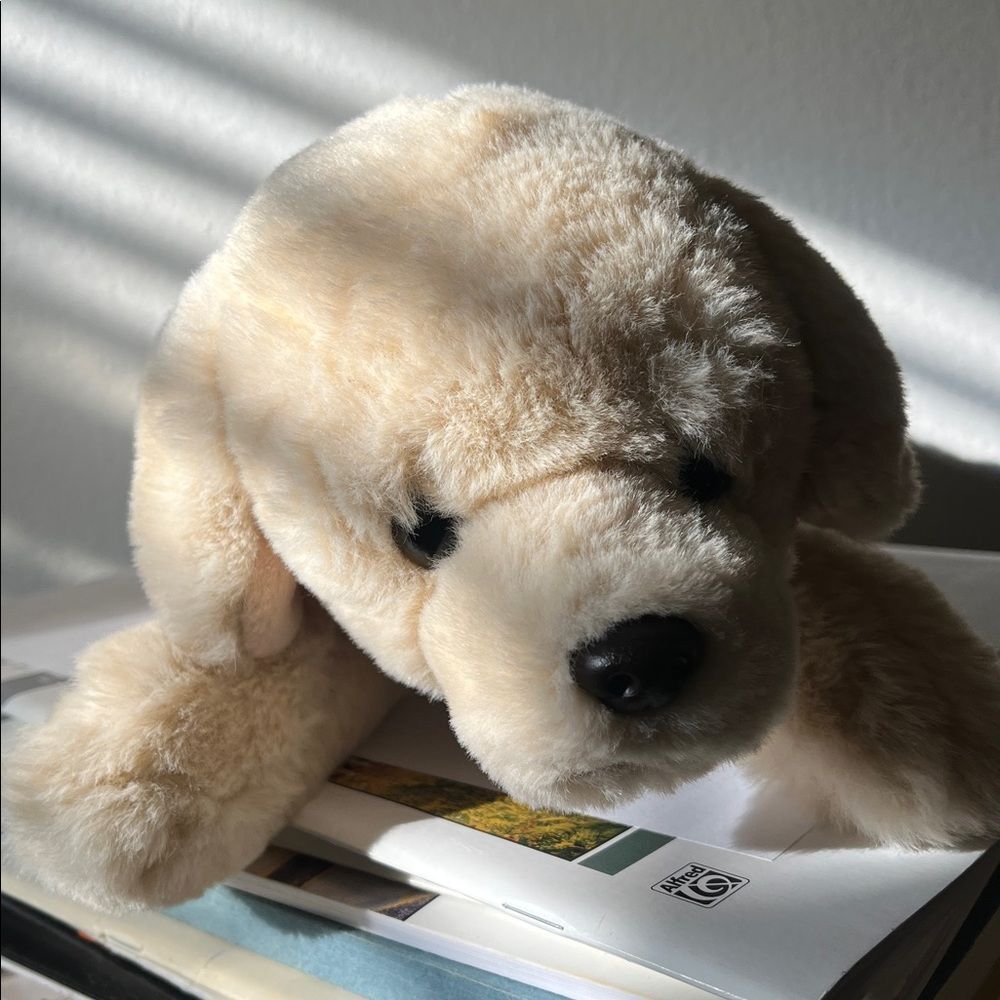FAO Schwarz Plush Puppy Dog Stuffed Animal Soft Toy - Picture 4 of 5
